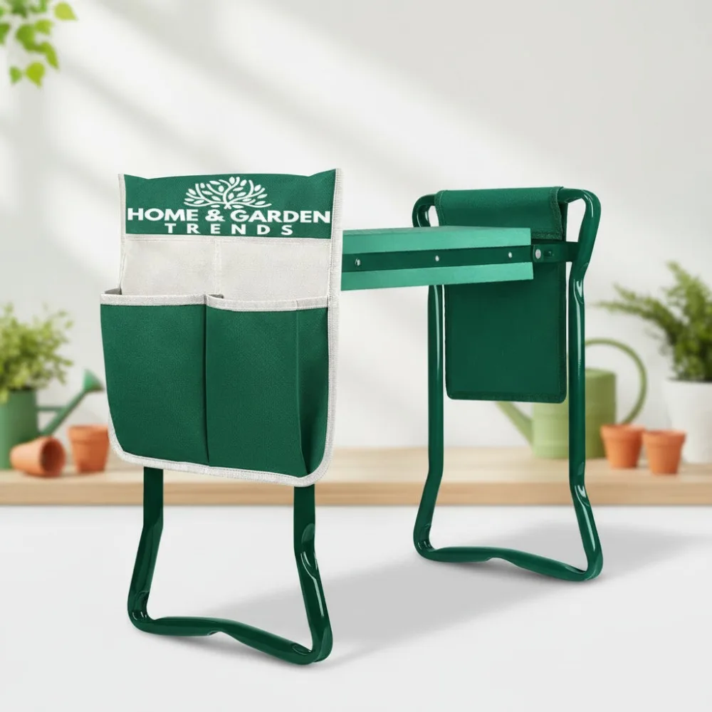 

Foldable Garden Kneeler Seat, Heavy Duty Gardening Stool for Elderly Women Seniors, Knee Pain Relief