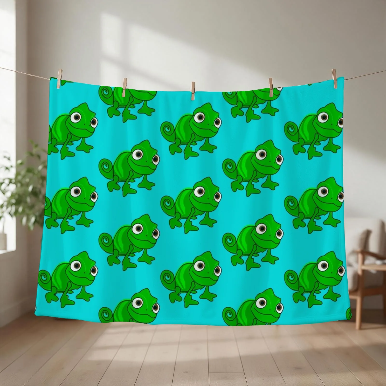 Pascal Tangled Throw Blanket couch cozy soft plush fuzzy picnic outdoor blanket