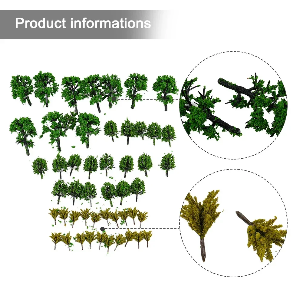 Scenery Model Trees Scale Trees Wargame Accessories DIY Diorama Green Handmade Landscape Model A/B 100% Brand New