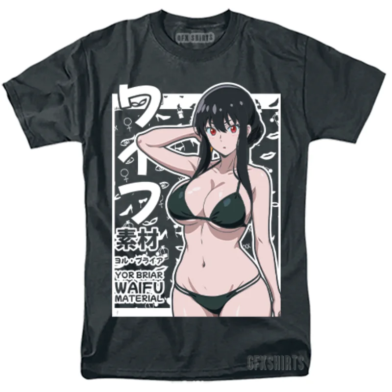 Yor Briar camisa Spy X familia Anime Manga Hentai Cosplay camiseta gráfica todas las tallas
