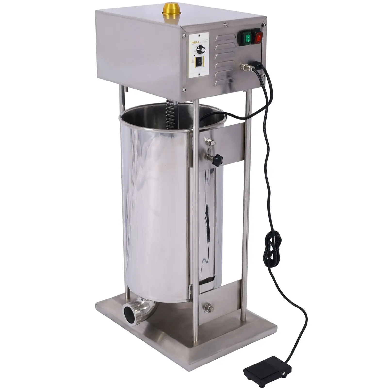 

Sausage Stuffer 10L Stainless Steel Electric 120W 110V Commercial Meat Filler With 4 Tubes Factory Use Model D0100H71NNT