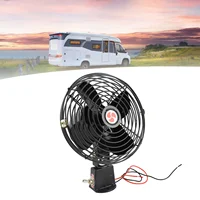 Ventilador de refrigeración RV de 12V con interruptor de 2 velocidades, ventilador de coche de Metal silencioso de alta resistencia para camión, RV, coche, barco, autobús, ventilador de coche de alta resistencia, ventilador de coche de Metal