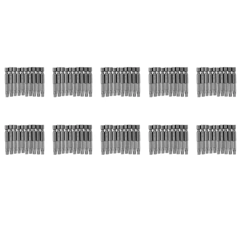 

Multifunction 6Mm T30 Head 50Mm Long Magnetic Torx Screwdriver Insert Bits Tool 100 Pcs