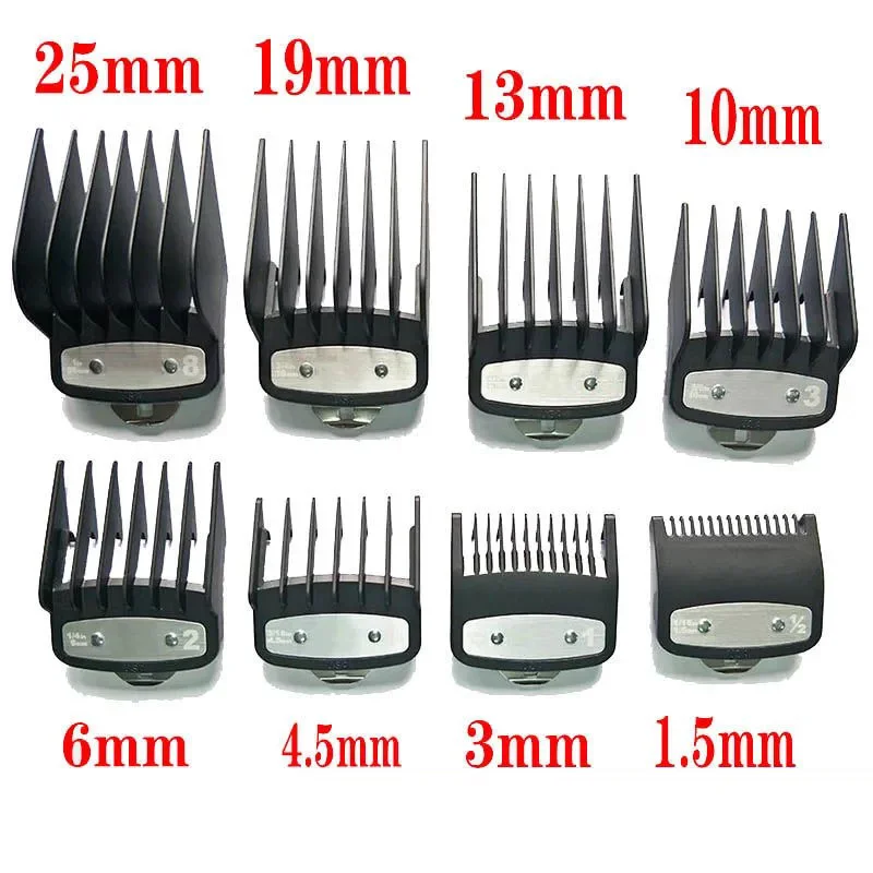 

Clipper Kit Combs For Wahl Clipper Electric Clipper Guide Comb With Metal Hair Trimmer Guards Limit Combs Barber Accessories