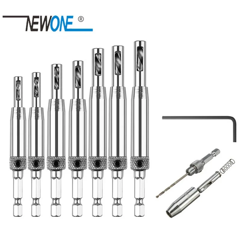 Core Drill Bit Set Hole Puncher Hinge Tapper for Doors Self Centering Woodworking Power Tools furadeira