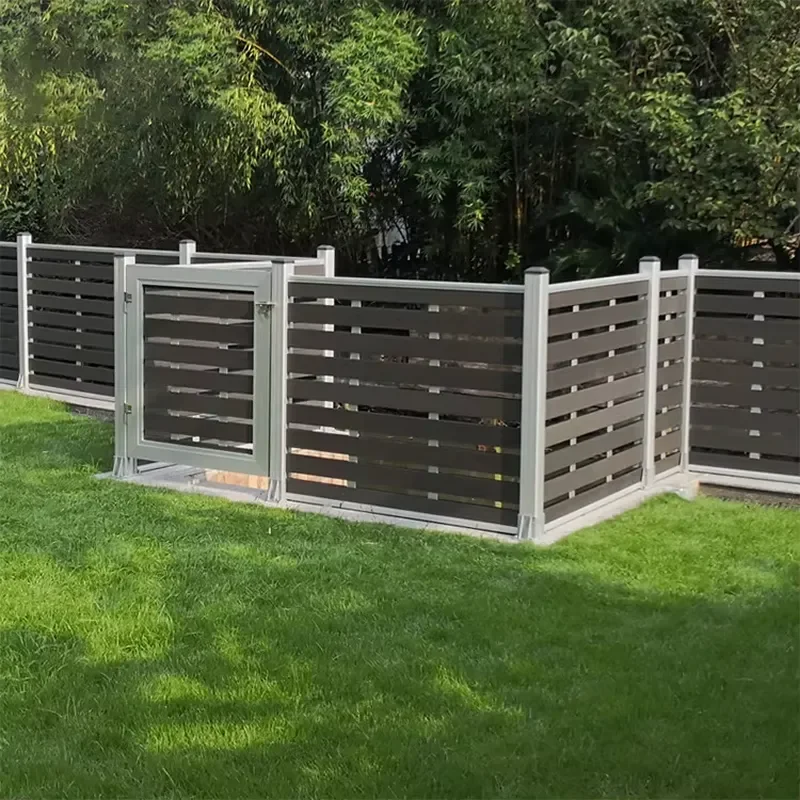 Featured Products Insect Anti-Fading Easily Assembled Security s Aluminium Metal Slat WPC Wall Fence Outdoor Garden Wooden