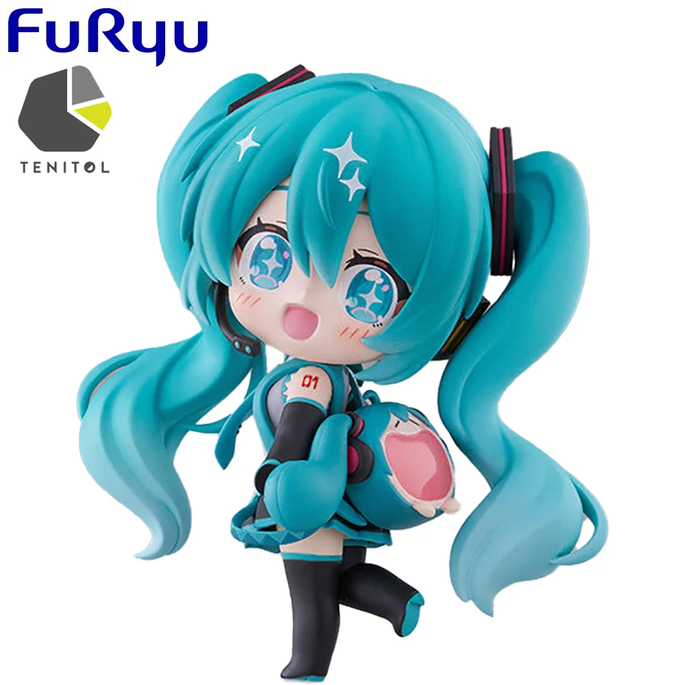 Pre Sale Origina Furyu Tenitol Uwaa Series Piapro Characters Hatsune Miku Very Happy Ita Bag Mini Ver. Kawaii Anime Girl Figures