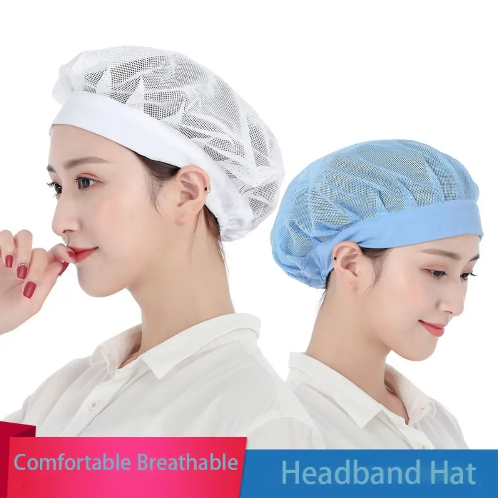 

Cooker Food Service Chef Cap Bundled Hair Work Headband Cook Hat Hair Nets Cooking Hygienic Cap Catering