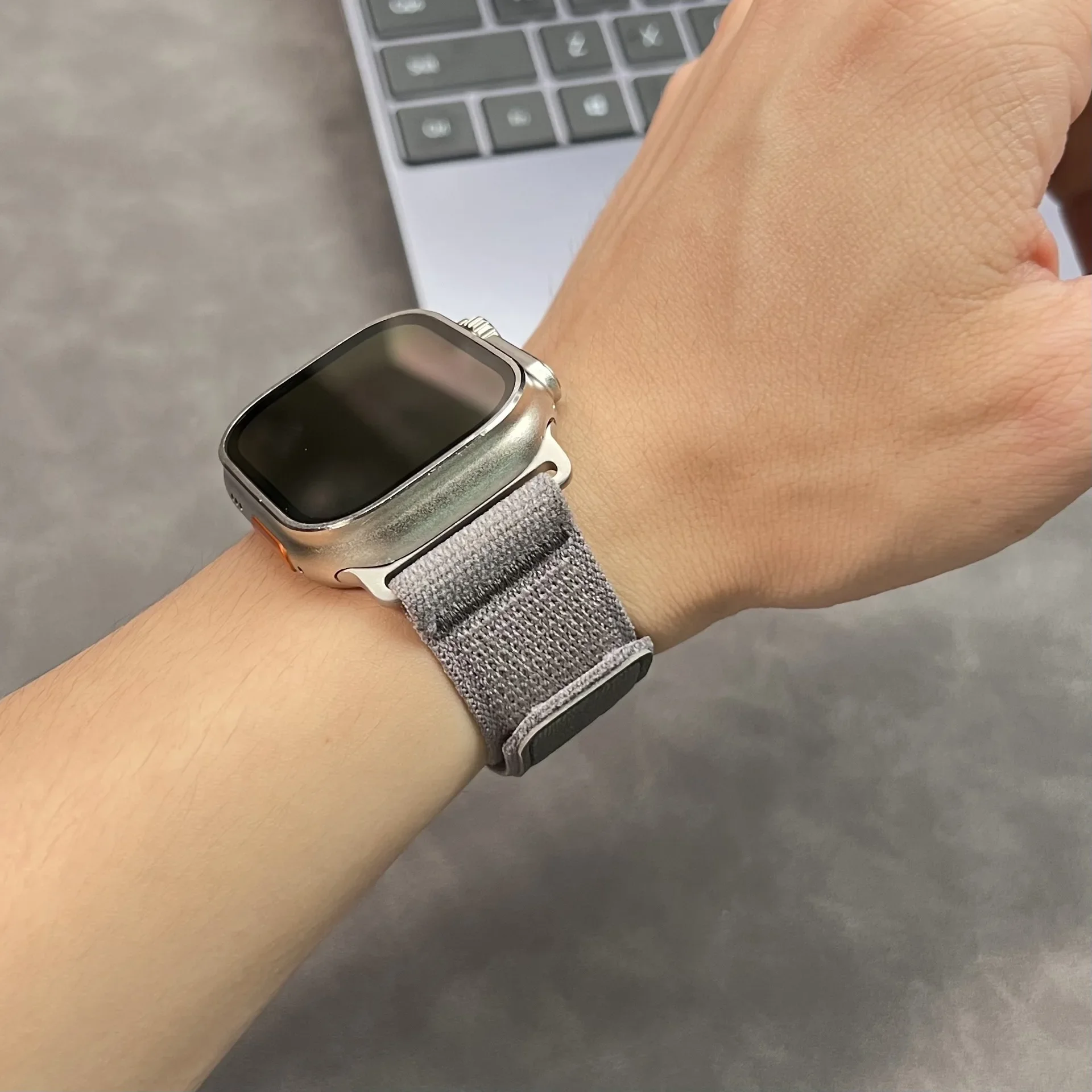 Trail Loop Nylonarmband für Apple Watch Ultra 3 2 49 mm/11 10 46 mm 42 mm Sportarmband iWatch 9 8 7 6 5 SE 3 45 mm 44 mm 41 mm 40 mm – Detail 12