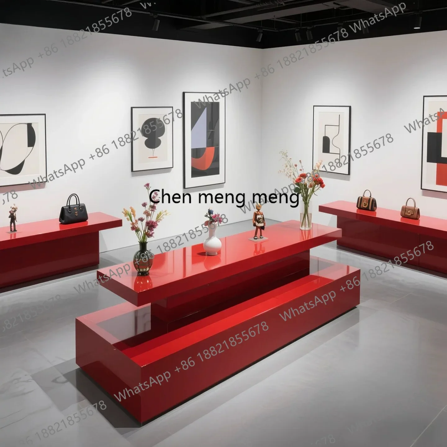 A74Clothing store Nakajima table, shoe bag accessories display table display island table, display stand