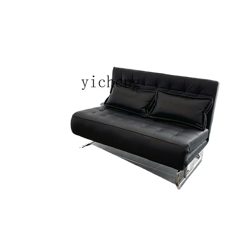 ZWS. Foldable sofa bed Sitting and sleeping single black sofa chair Balcony Living room multi-functional recliner