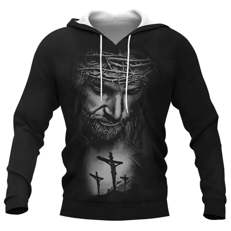 

Jesus Amen Hoodie for Men Clothes Unisex 3d Christmas God Bless You New Printed in Hoodies Women Harajuku Fashion Y2k Pullover