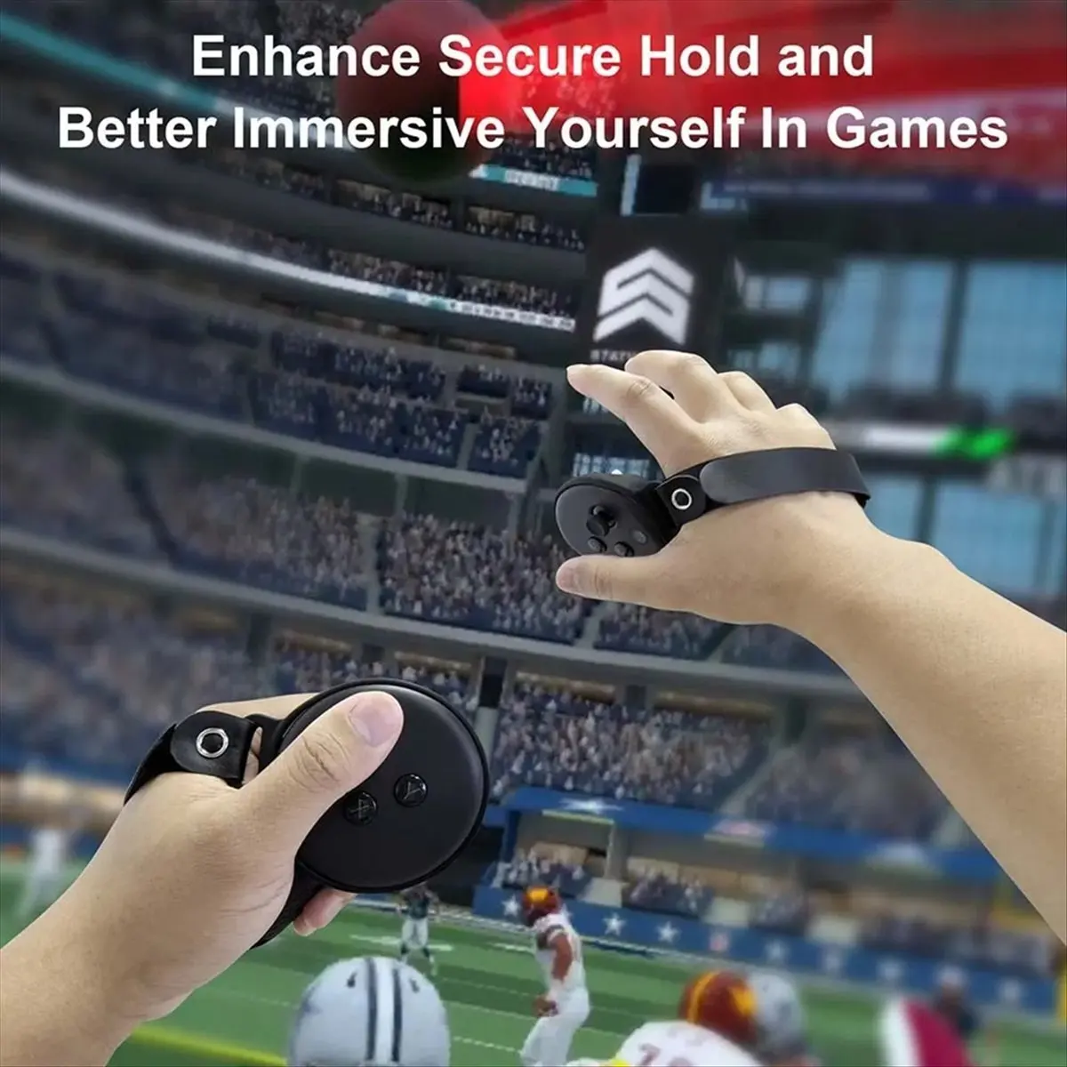 جديد! لـ Meta Quest 3 غطاء حماية بمقبض وحدة التحكم من السيليكون مع ملحقات VR بحزام المفصل #6