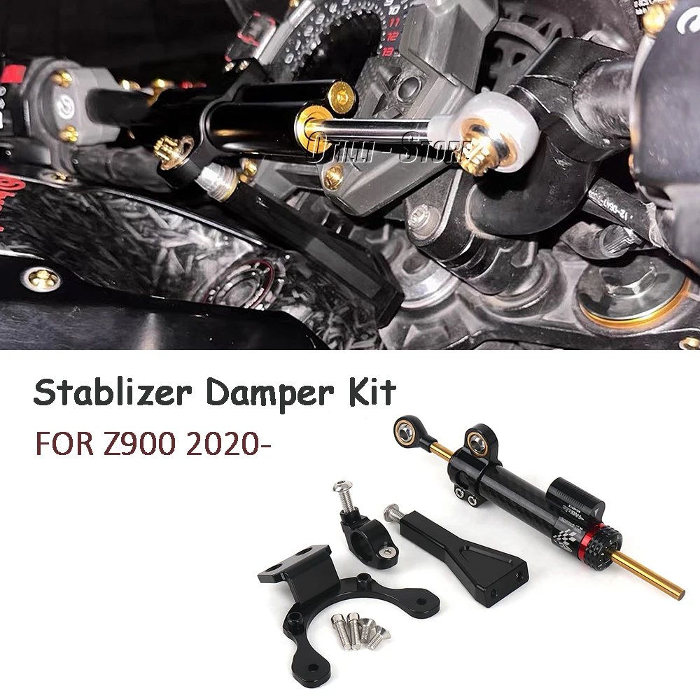 Voor Kawasaki Z 900 Z900 Z900 2020 2021 2022 2023 2024 Nieuwe Motorfiets Stuurstabilisator Demper En Beugel Set Mount Ondersteuning