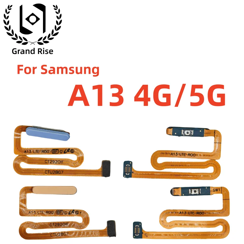 Brand Power Switch ON OFF Home Button Side Key Flex Cable For Samsung Galaxy A13 4G 5G With Fingerprint Touch ID image 2
