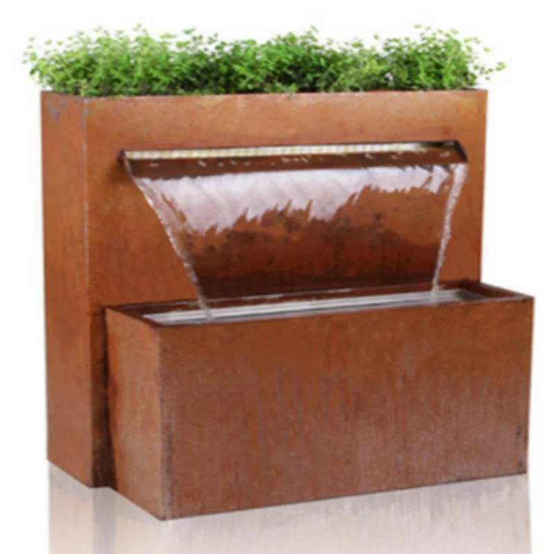 

Garden decoration Metal landscape Water function Outdoor fountain system