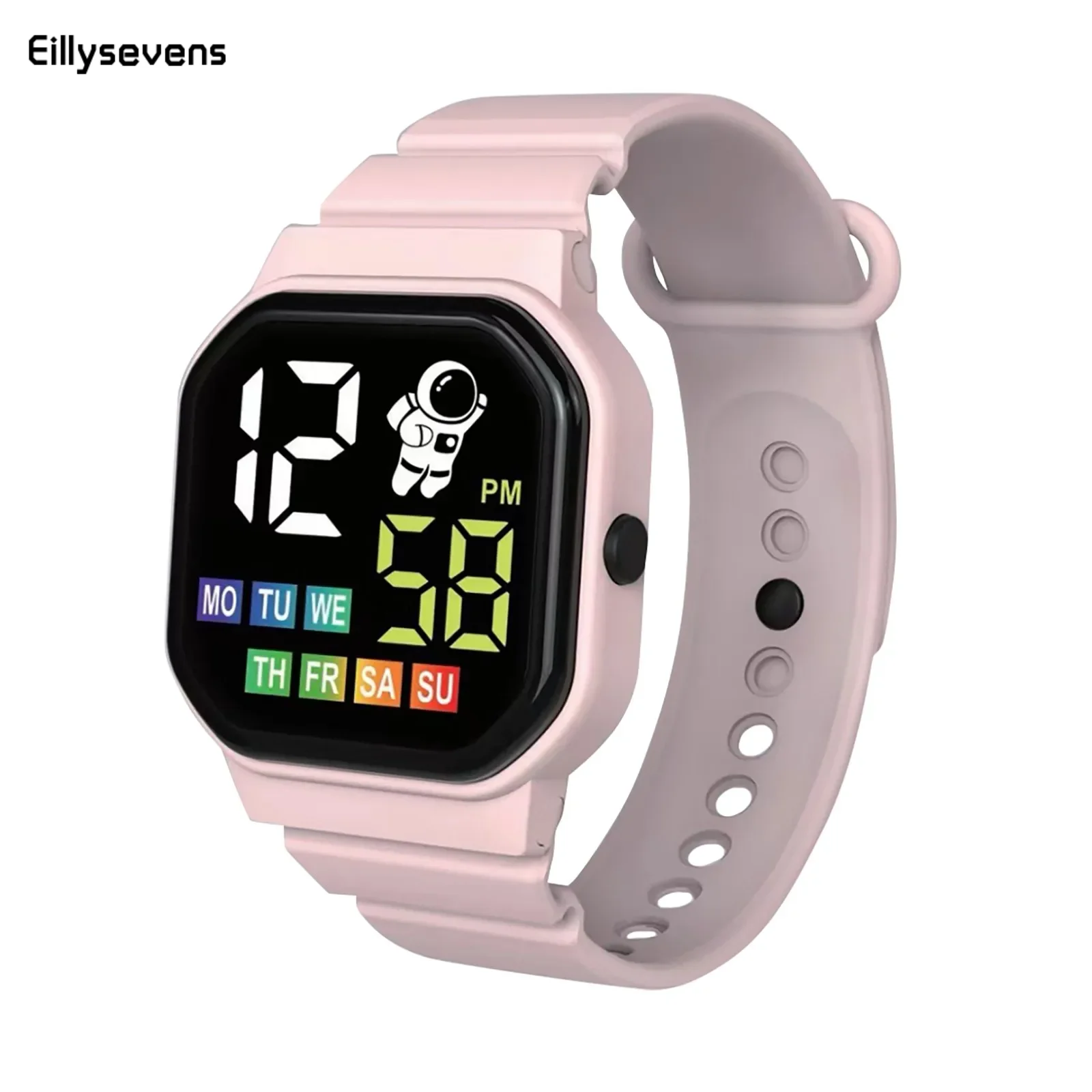 

Led Kids Watch Sport Digital Watches Cartoon Spaceman Silicone Strap Waterproof Electronic Wristwatch For Boys Girls Gift