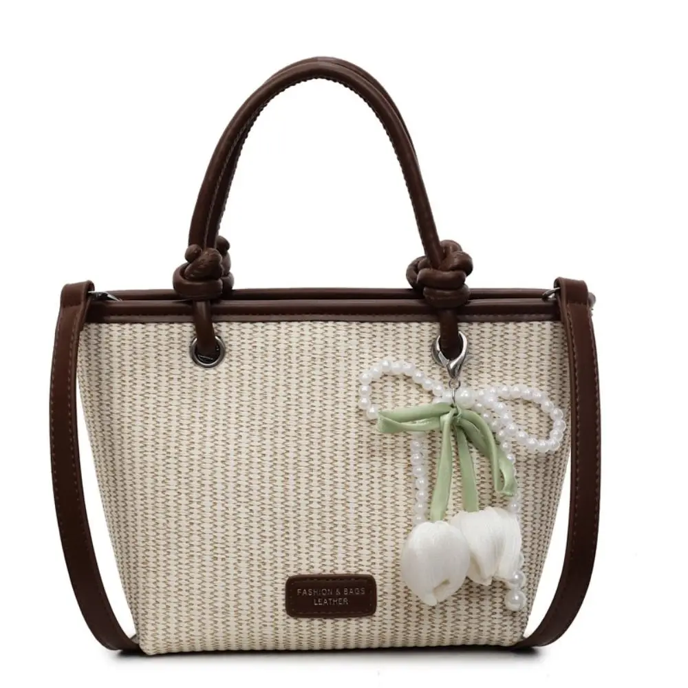 

Adjustable Strap Tote Bag Large Capacity Lightweight Crossbody Bag Casual PU Shoulder Bag For Travel Work Beach Gym Store