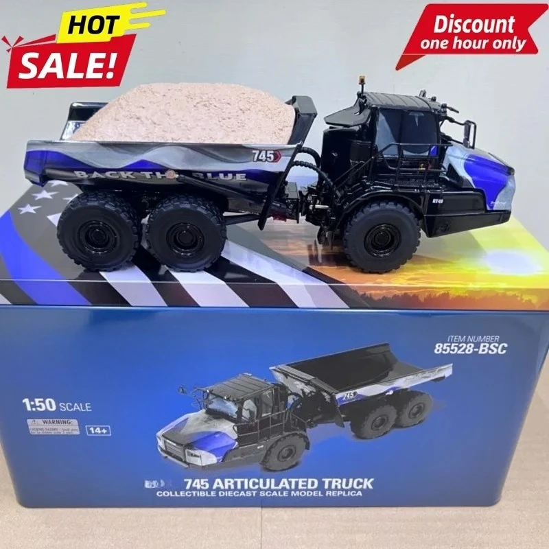 DM 1:50 for CAT 745 Brent Caterpillar Articulated Dump Truck Alloy Model 85528BSC