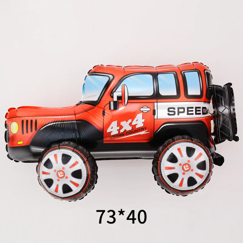 3D-Stereo-Cartoon-Bausatz Auto aus Aluminiumfolie, Hot Wheels Partyballon, Geburtstagsständer-Dekoration, 3D-Puzzle Rennauto – Detail 3