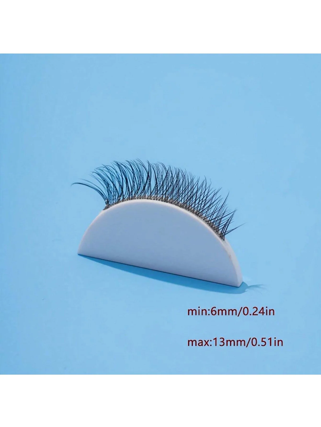 1 conjunto de dez pares de cílios postiços enrolados multicamadas 3D estilo europeu e americano para maquiagem europeia e americana, maquiagem de palco, cílios de maquiagem de corrida mista