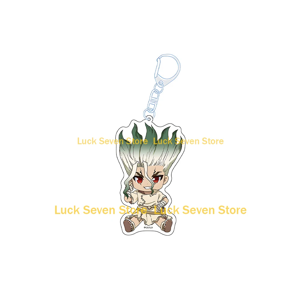 Dr.STONE cute character Minami Hokutozai Nikki Hanada Yo Uei Ryusui Nanami Mirai Shishio Luna Wright Acrylic keychain pendant