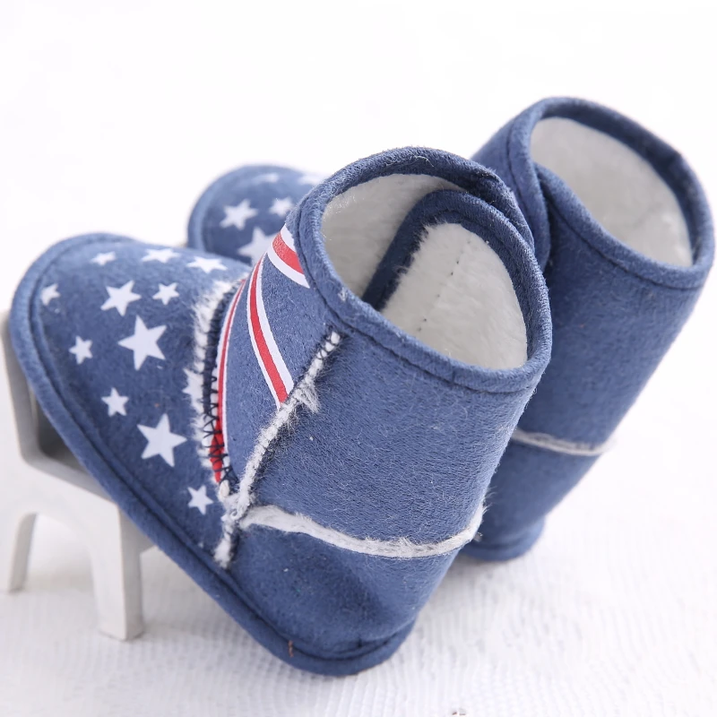 Winter new fashion trend cotton shoes, baby thin velvet cotton boots