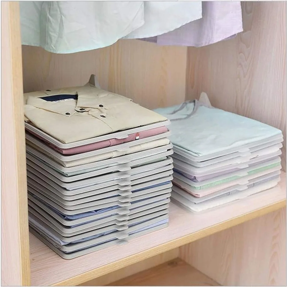 Wardrobe T Shirt Clothing Folder Board Short Shirt Closet Organizer Folding Board Wardrobe Closet Clothes Pants Storage