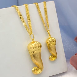 Italian Necklaces Chain for Women Men African Dubai Chili Pendant Necklace Trendy Jewelry With Chain Small Large Size Gifts