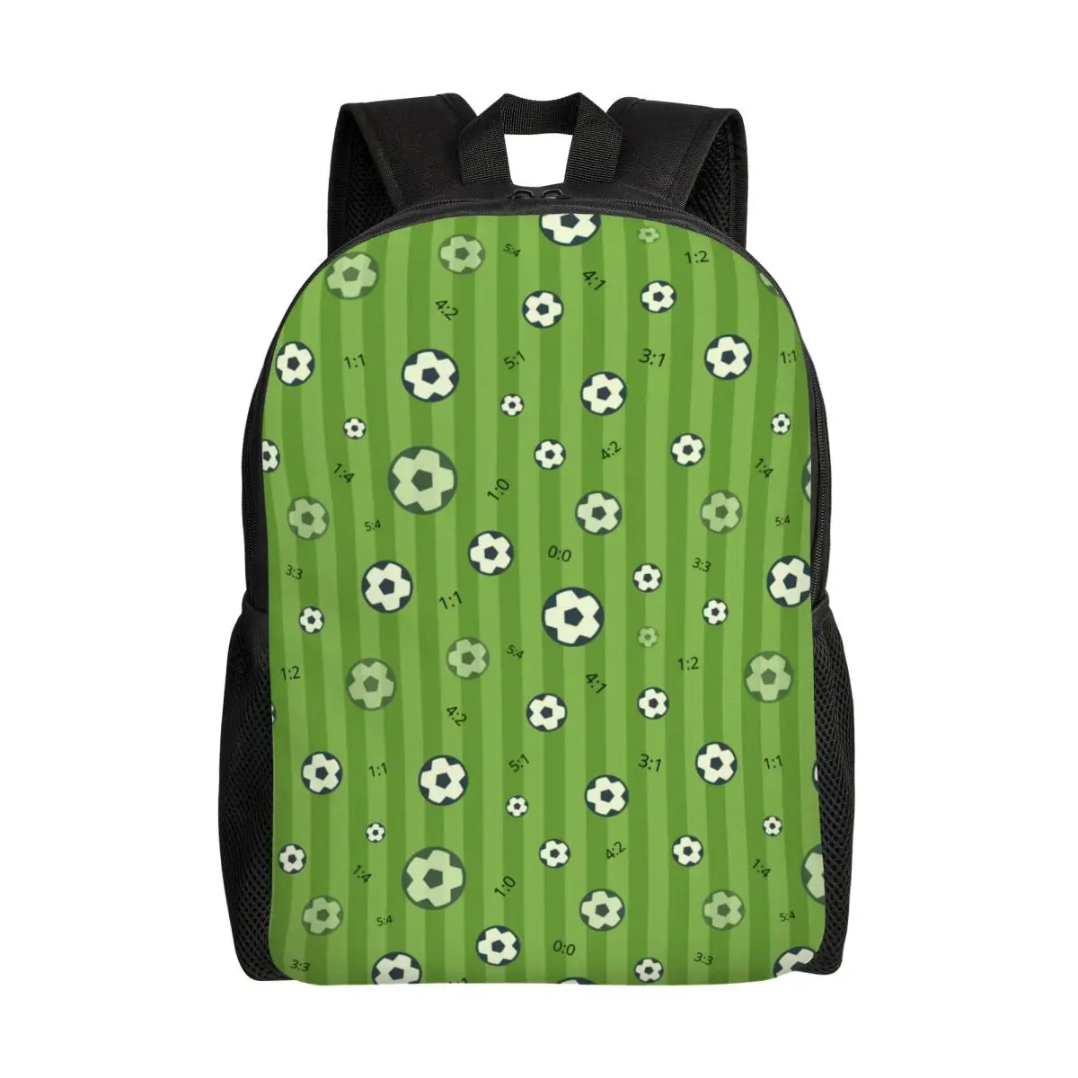 Custom Soccer Balls Lover Football Backpacks for Women Men School College Student Bookbag Fits 15 Inch Laptop Sports Gift Bags