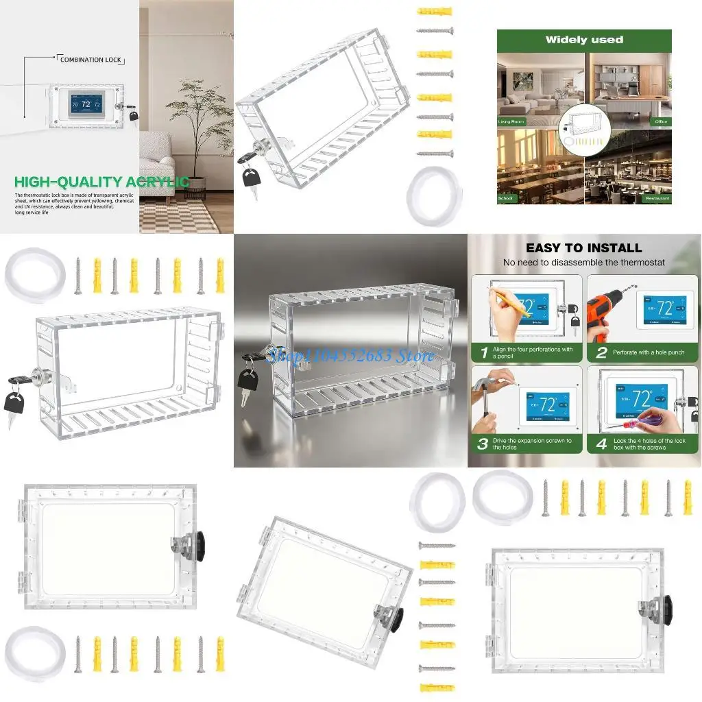 

Y6GD Thermostat Safety Cover Expanded Lock Mechanism Ventilated Housing Energy Saving