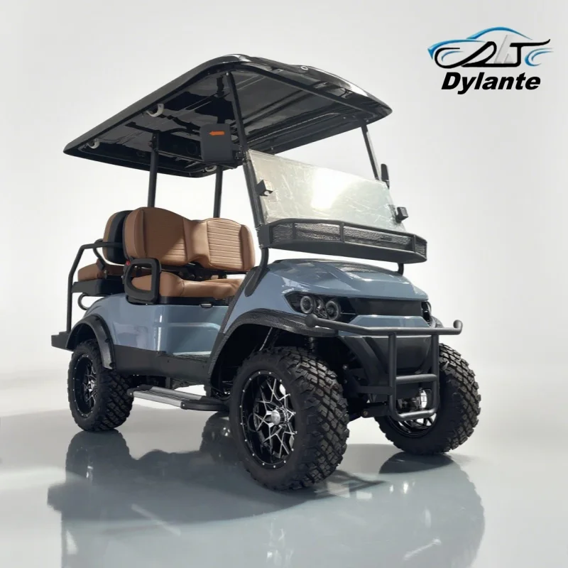Smart Mini Electric Golf Cart With Golf Bag Straps And Basket Golf trolleys Electric 4-wheel High Speed Golf Power C