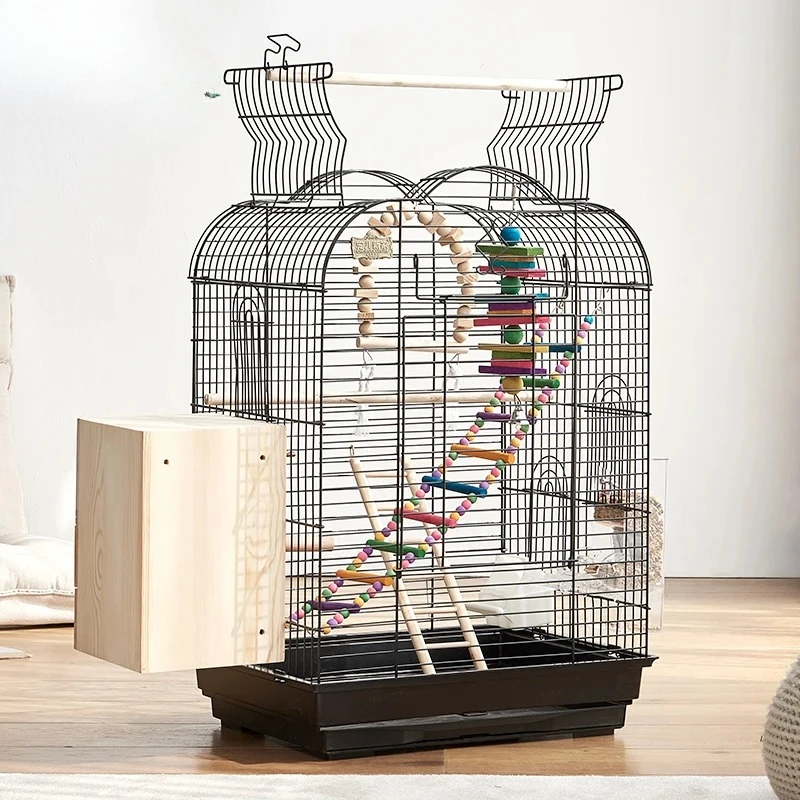 New Style Interactive Luxury Villa Style Birdcage Parrot Cage For Cockatiel Budgie Myna Extra Large Size Breeding Cage