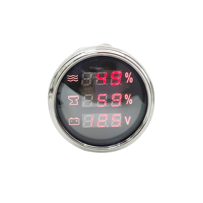 RV Digital Display Meter Voltage clear Water Sewage Meter RV Modification Accessories RV Digital Display Meter