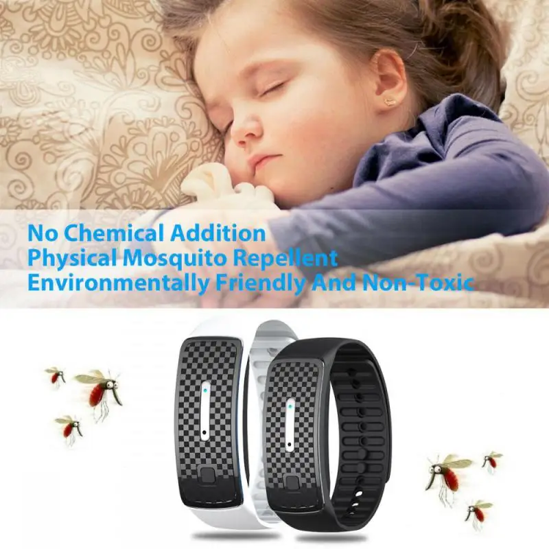 Ultrasound Mosquito Watch Wristband Summer Mosquito Repellent Bracelet Insect Band Children Adult Outdoor Anti-mosquito Artifact