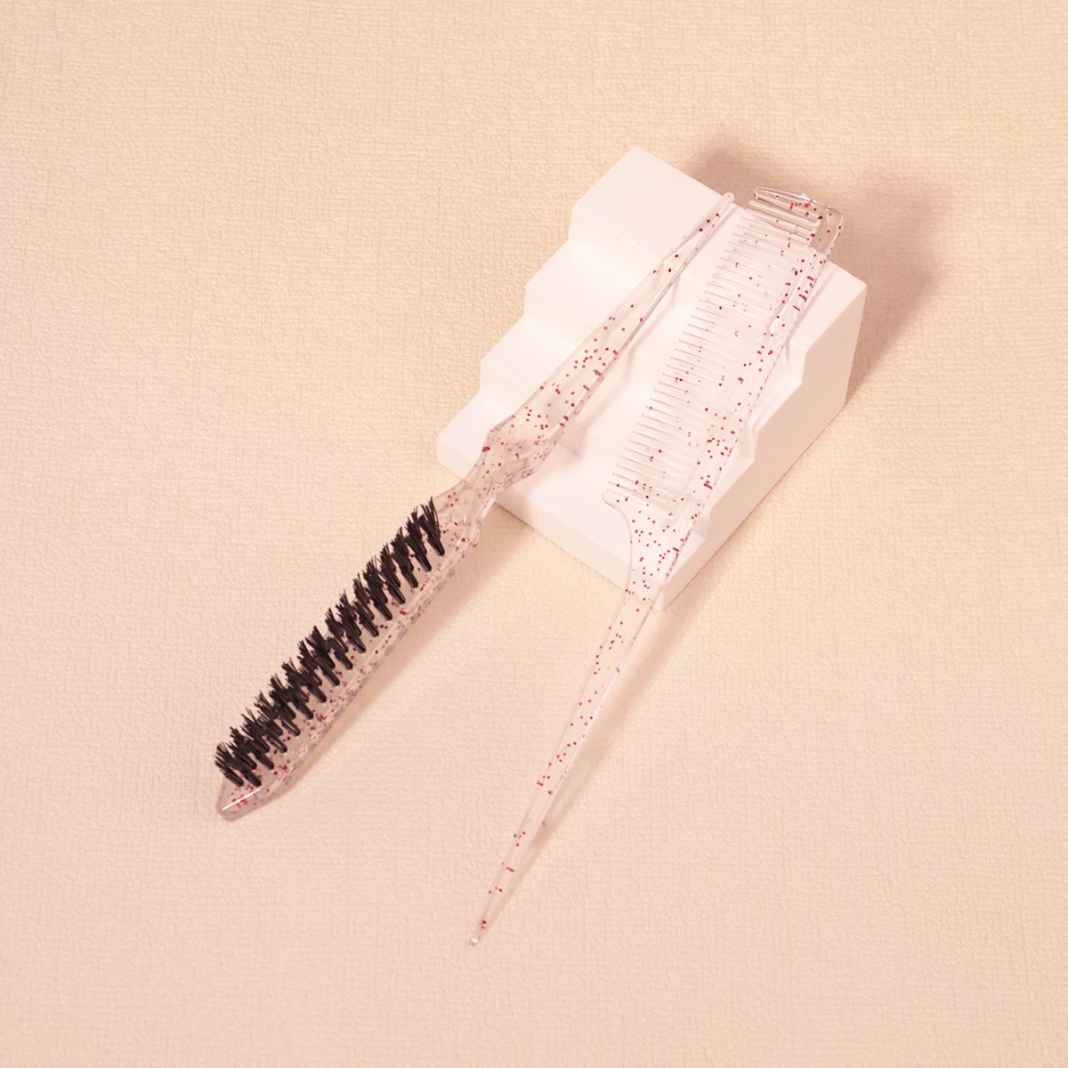 

Professional Hairdressing Transparent Comb Set, Transparent Hair Comb, Transparent Sharp Tail Comb, special for real hair wigs