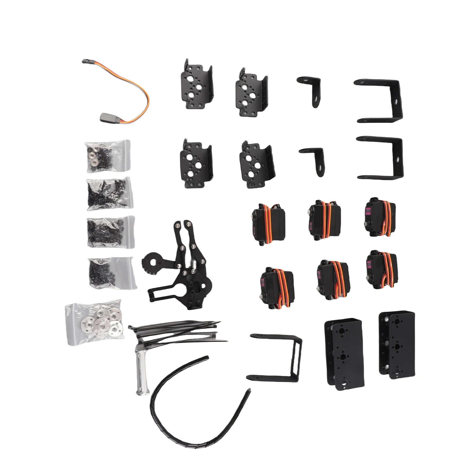 (Offerta di liquidazione) 6DOF Manipolatore Robot Braccio meccanico Robot Morsetto Artiglio Kit Parti di robot industriali Insegnamento universitario Fai da te