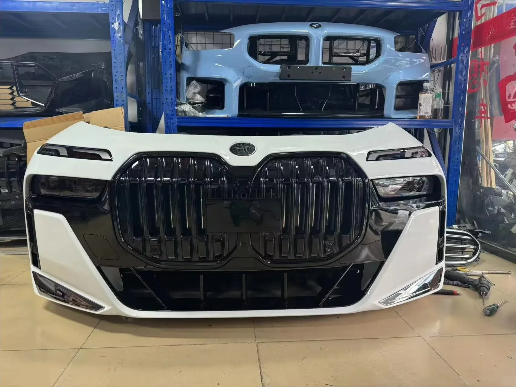 51117478626 51137396533 17115A187E9 13625A115F5 Dismountable front lip and nose cutter assembly for  7 Series G70