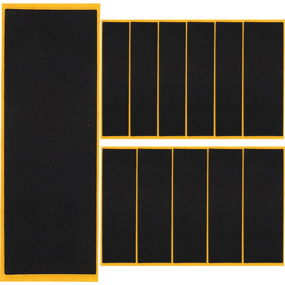 12Pcs Griffbrett Grip Band Schaum Rutschfeste Skateboard Zubehör Mini Skate Deck Aufkleber Ersatz Grip Pads Finger Bord Spielzeug