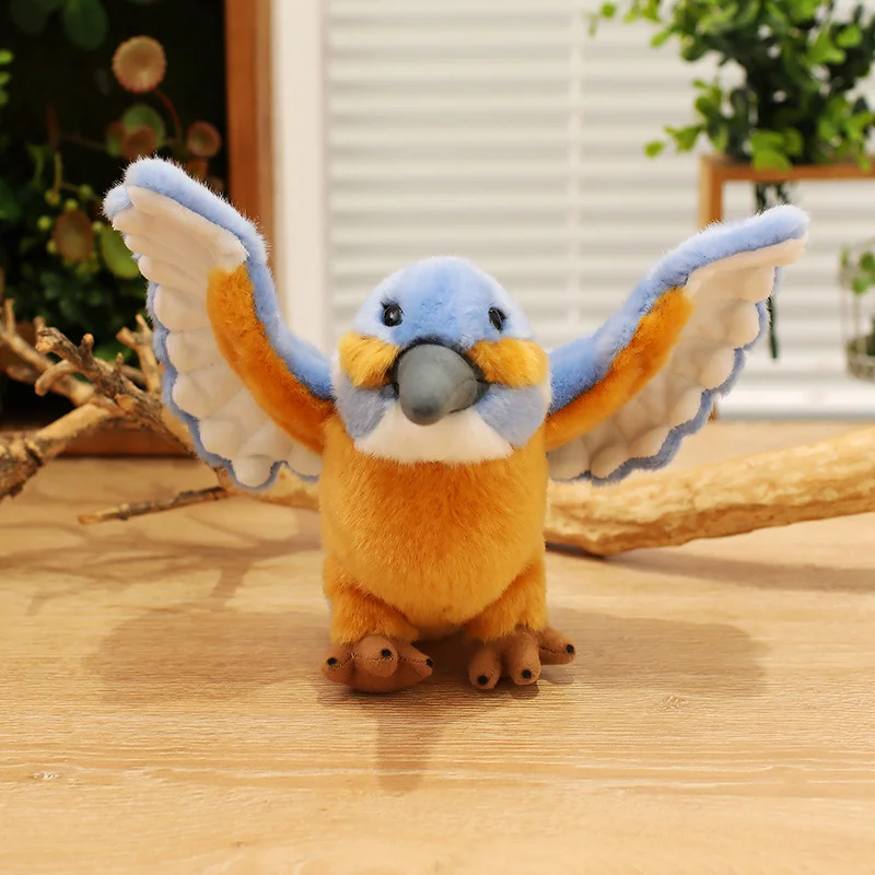 20CM 시뮬레이션 실물 같은 잉어새 플러시 장난감 봉제 인형 실제 새 동물 인형 어린이 선물 홈 데코