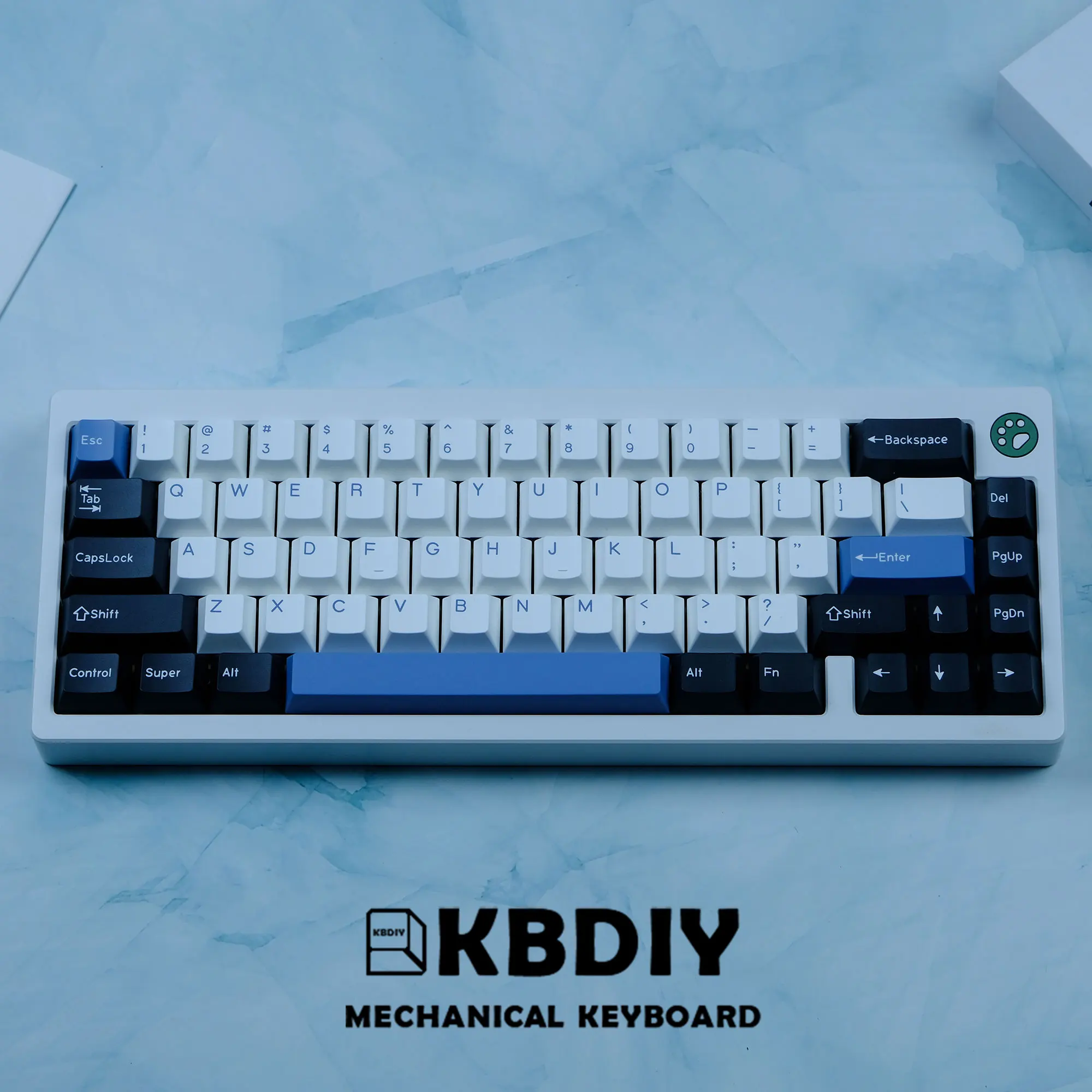 KBDiy Arktischen Doppel Schuss Kirsche Profil PBT Keycap Weiß Schwarz DYE-UNTER Gewohnheit GMK Keycap für Mechanische Tastatur 173 schlüssel Kappe Set