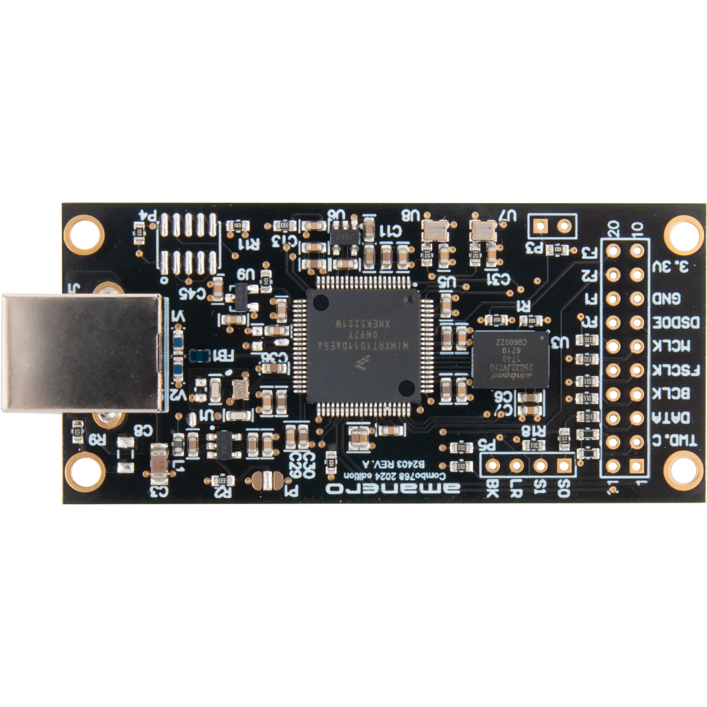 

Italy Amanero USB digital interface CAS supports 768K DSD512 upgrade XMOS