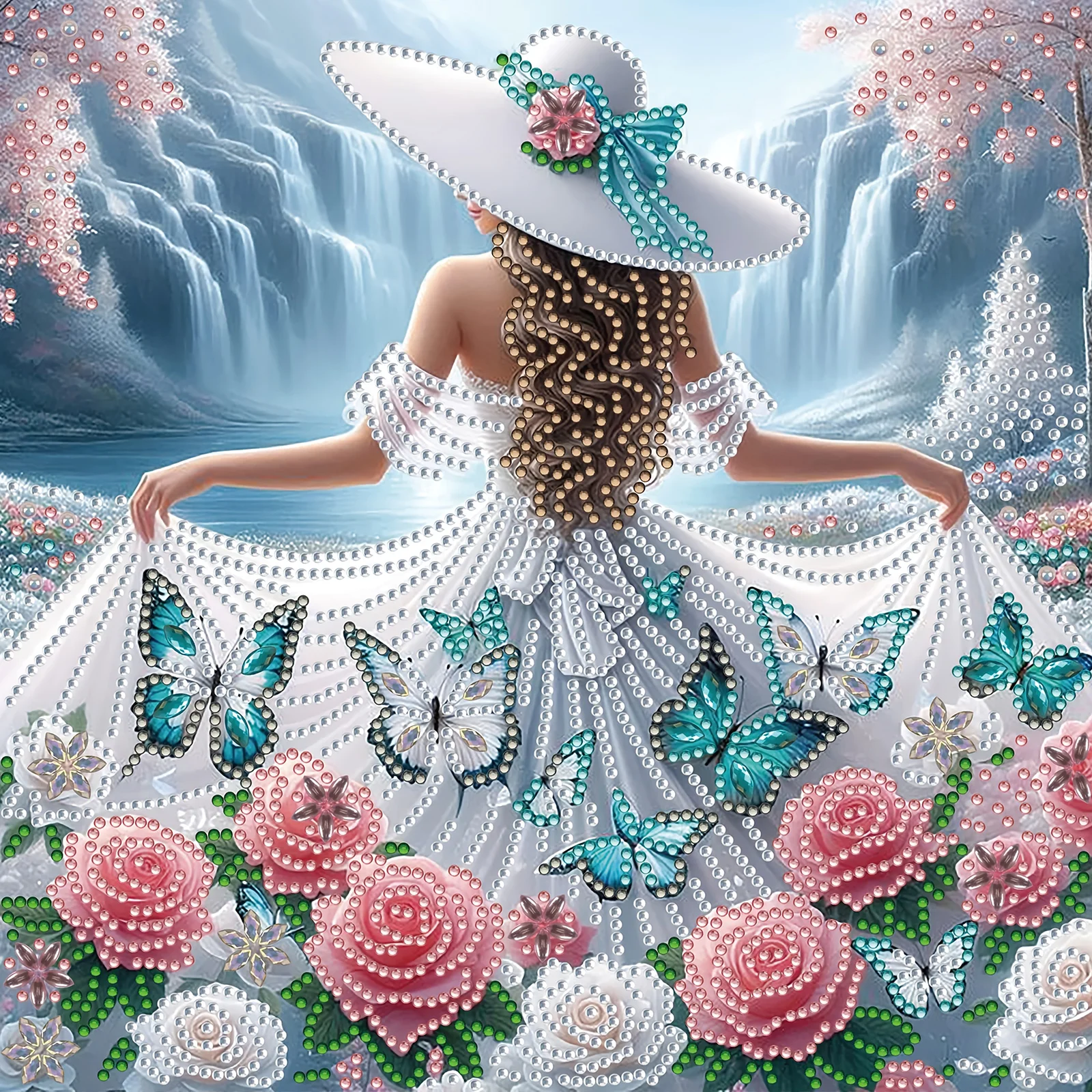 

Butterfly Special Shape Diamond ArtPainting Kit for Adult Beginner,Crystal Diamond SpecialShape Kit for Home Wall DecorationGift