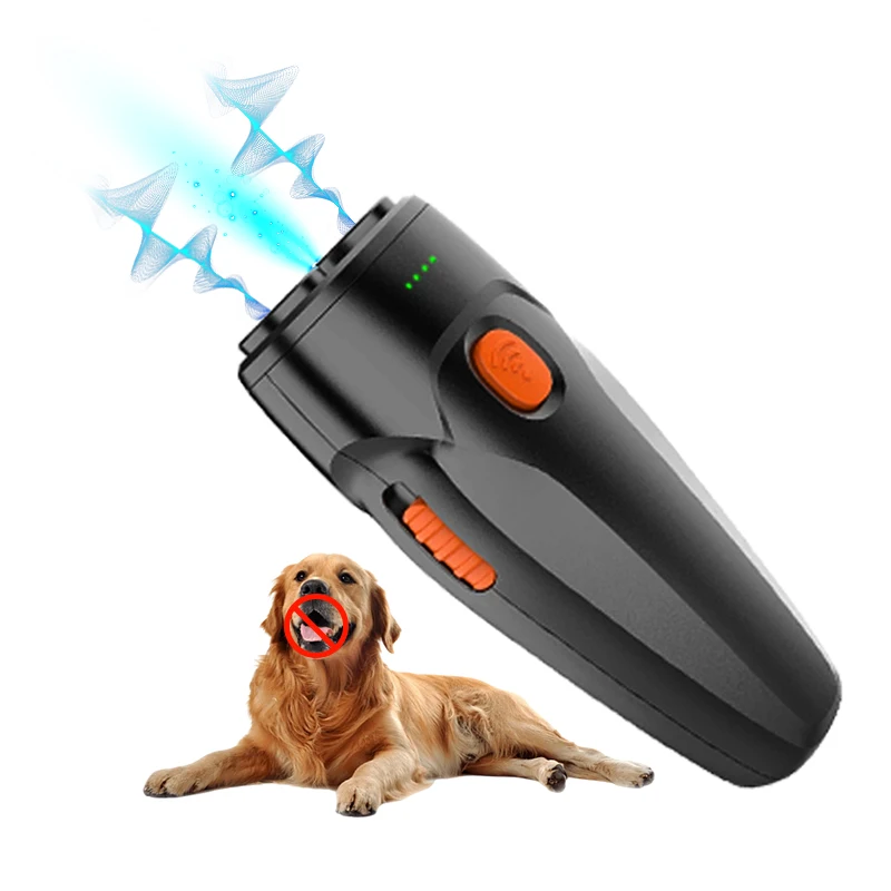 แบตเตอรี่ 1000mah สุนัข Bark Deterrent กลางแจ้ง Sonic Repellent Anti Barking Control อัลตราโซนิกสุนัขอุปกรณ์การฝึกอบรม