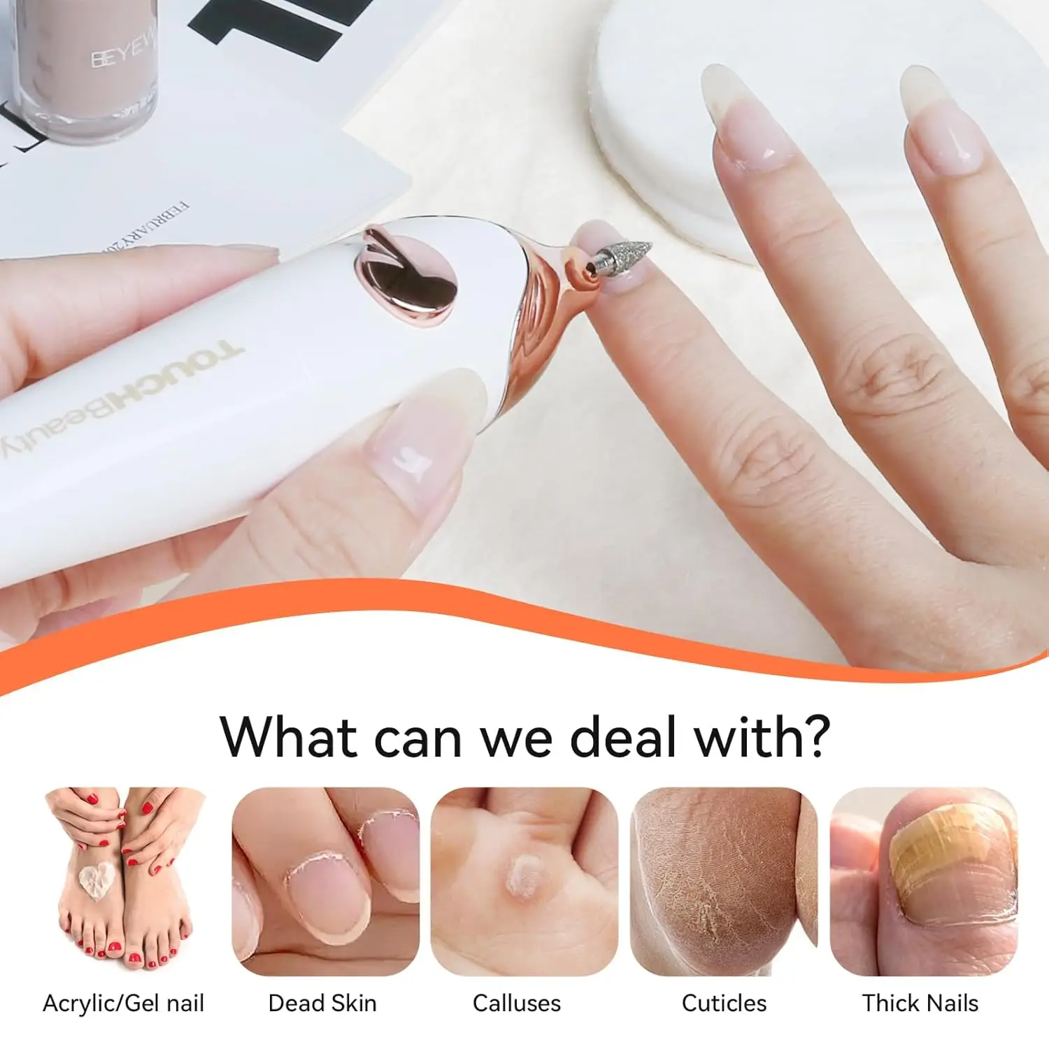 電動ネイルドリルファイル、UVランプ付きプロフェッショナルマニキュアペディキュアキット、ポータブル多機能バッファツール