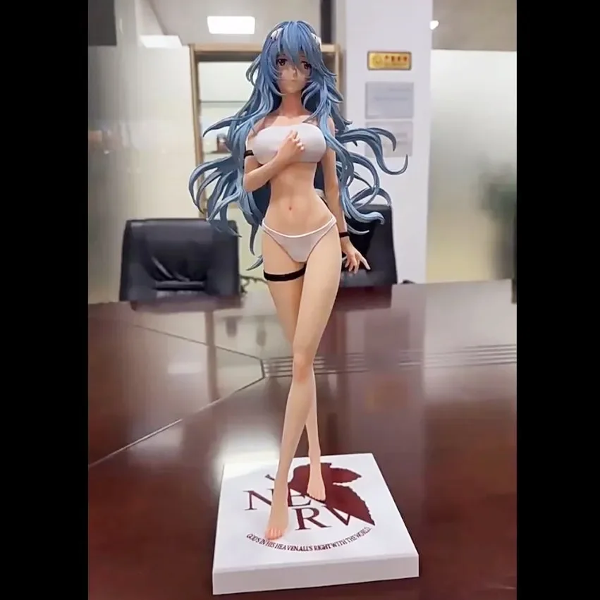 

45 см аниме NEON GENESIS EVANGELION EVA Ayanami Rei Maid, сменная одежда и лица, экшн-фигурка, модель из ПВХ, игрушки, куклы, подарки