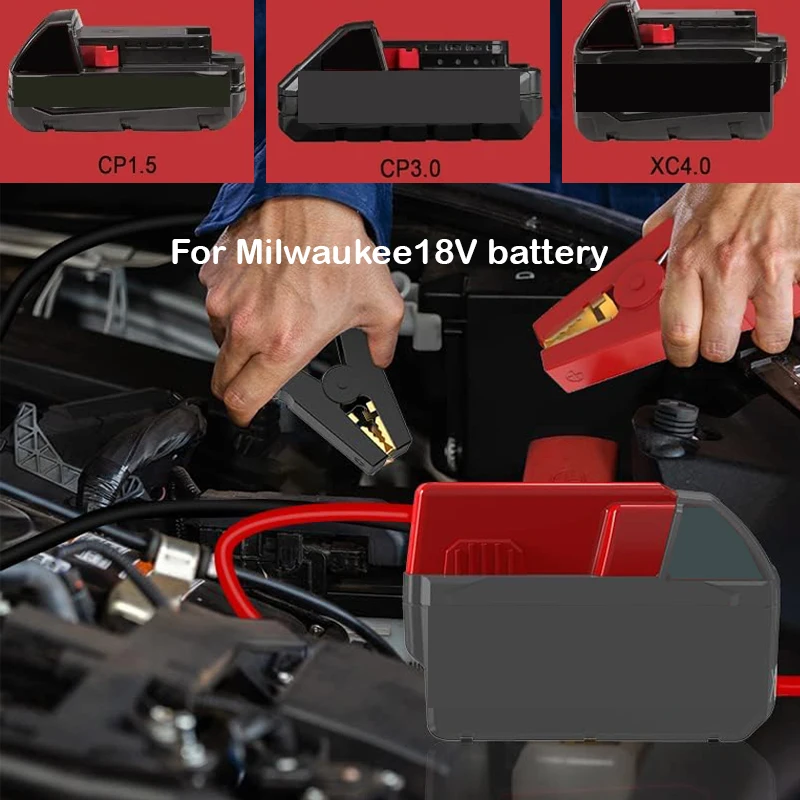 Car Emergency Start Power For Milwaukee 18V Battery High Quality Automotive Battery Charging Treasure Automotive Jump Starter