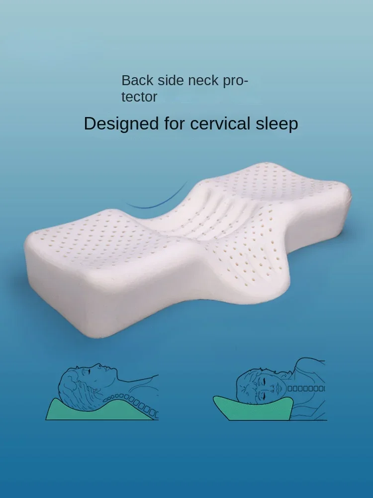 Thailand high and low latex pillow for cervical vertebra protection and sleep aid.