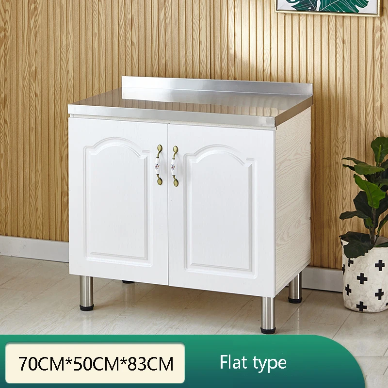 Stainless Steel Hand Sink  Kitchen Cabinet Storage Home Stove Cabinet Integrated Sink Simple Kitchen Cabinet