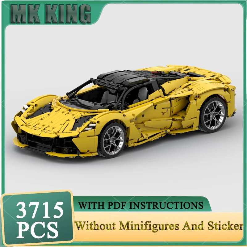 

Champion Speed Cars Moc Building Bricks 1:8 Electric Hypercar Model Building Technology Modular Block DIY Toy Holiday Set Gifts